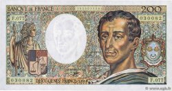 200 Francs MONTESQUIEU FRANCE  1990 F.70.10a