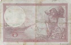 5 Francs FEMME CASQUÉE modifié FRANKREICH  1939 F.04.03 fSS