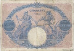 50 Francs BLEU ET ROSE FRANCIA  1909 F.14.22 BC