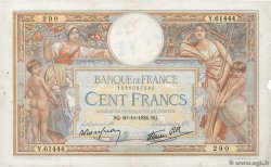 100 Francs LUC OLIVIER MERSON type modifié FRANKREICH  1938 F.25.26 S