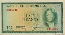 10 Francs LUXEMBOURG  1954 P.48a
