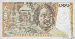 1000 Francs BALZAC Échantillon FRANCE  1980 EC.1980.01 NEUF