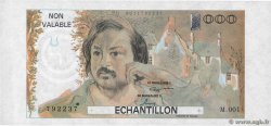 1000 Francs BALZAC Échantillon FRANCE  1980 EC.1980.01