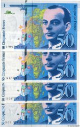 50 Francs SAINT-EXUPÉRY Lot FRANCIA  1993 F.72.02 MBC