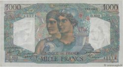 1000 Francs MINERVE ET HERCULE FRANKREICH  1949 F.41.28 fVZ