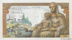 1000 Francs DÉESSE DÉMÉTER FRANKREICH  1942 F.40.10