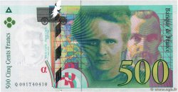 500 Francs PIERRE ET MARIE CURIE FRANCE  1994 F.76.01