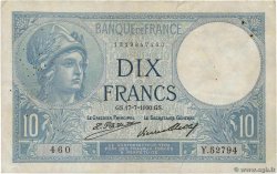 10 Francs MINERVE FRANCIA  1930 F.06.14 MB