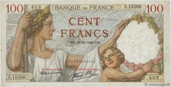 100 Francs SULLY FRANKREICH  1940 F.26.39 S