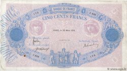 500 Francs BLEU ET ROSE FRANCE  1915 F.30.22