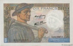 10 Francs MINEUR FRANCE  1947 F.08.17
