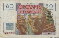 50 Francs LE VERRIER FRANCIA  1949 F.20.12 MB