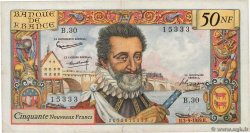 50 Nouveaux Francs HENRI IV FRANCE  1959 F.58.03 TB+