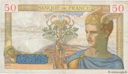 50 Francs CÉRÈS modifié FRANCE  1939 F.18.33 pr.TTB