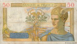 50 Francs CÉRÈS FRANKREICH  1937 F.17.40 fS