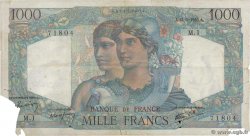 1000 Francs MINERVE ET HERCULE FRANKREICH  1945 F.41.01 fSGE