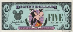 5 Disney dollar UNITED STATES OF AMERICA  1988  UNC