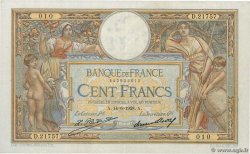 100 Francs LUC OLIVIER MERSON grands cartouches FRANCE  1928 F.24.07