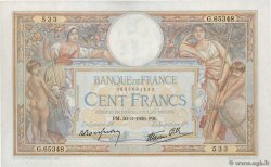100 Francs LUC OLIVIER MERSON type modifié FRANCIA  1939 F.25.44 EBC