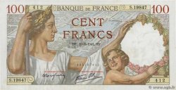 100 Francs SULLY FRANCE  1941 F.26.48 SPL+