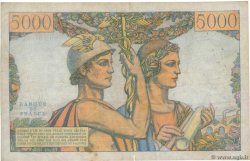 5000 Francs TERRE ET MER FRANCIA  1951 F.48.05 BC+