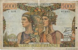 5000 Francs TERRE ET MER FRANCE  1949 F.48.01 G