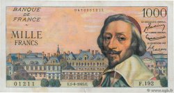 1000 Francs RICHELIEU FRANCE  1955 F.42.15 F+