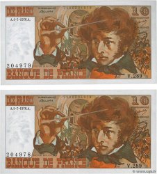 10 Francs BERLIOZ Consécutifs FRANCE  1976 F.63.19 UNC