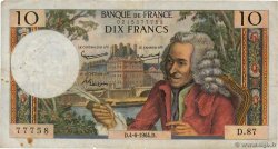 10 Francs VOLTAIRE FRANCE  1964 F.62.09 TB