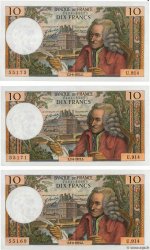 10 Francs VOLTAIRE Lot FRANCE  1973 F.62.63 XF