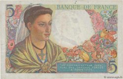 5 Francs BERGER FRANCE  1945 F.05.06 VF-