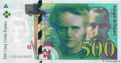 500 Francs PIERRE ET MARIE CURIE FRANCE  1994 F.76.01 NEUF