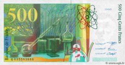 500 Francs PIERRE ET MARIE CURIE FRANCIA  1995 F.76.02 SC+