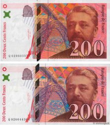 200 Francs EIFFEL Lot FRANCE  1996 F.75.02 TTB