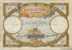 50 Francs LUC OLIVIER MERSON type modifié FRANCE  1933 F.16.04