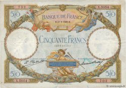 50 Francs LUC OLIVIER MERSON FRANCE  1929 F.15.03