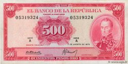 500 Pesos Oro COLOMBIA  1973 P.416 VF