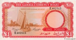 1 Pound GAMBIA  1965 P.02a AU