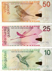10, 25 et 50 Gulden Lot NETHERLANDS ANTILLES  2006 P.28d, P.29g et P.30f UNC