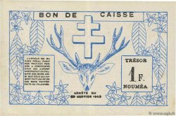 1 Franc NOUVELLE CALÉDONIE  1943 P.55b XF-