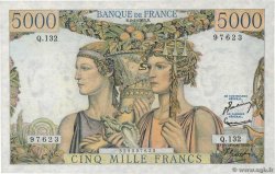 5000 Francs TERRE ET MER FRANKREICH  1953 F.48.08