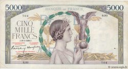 5000 Francs VICTOIRE Impression à plat FRANCE  1939 F.46.02