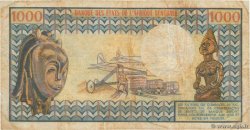 1000 Francs REPúBLICA CENTROAFRICANA  1974 P.02 BC