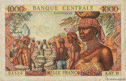 1000 Francs ÉTATS DE L AFRIQUE ÉQUATORIALE  1962 P.05h