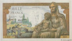 1000 Francs DÉESSE DÉMÉTER FRANCIA  1942 F.40.03 MBC+