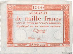 1000 Francs FRANCE  1795 Ass.50a XF