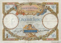 50 Francs LUC OLIVIER MERSON type modifié FRANCIA  1933 F.16.04 q.BB