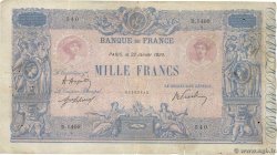 1000 Francs BLEU ET ROSE FRANKREICH  1920 F.36.35