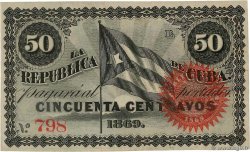 50 Centavos CUBA  1869 P.054 BB