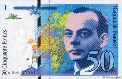 50 Francs SAINT-EXUPÉRY FRANKREICH  1992 F.72.01aA